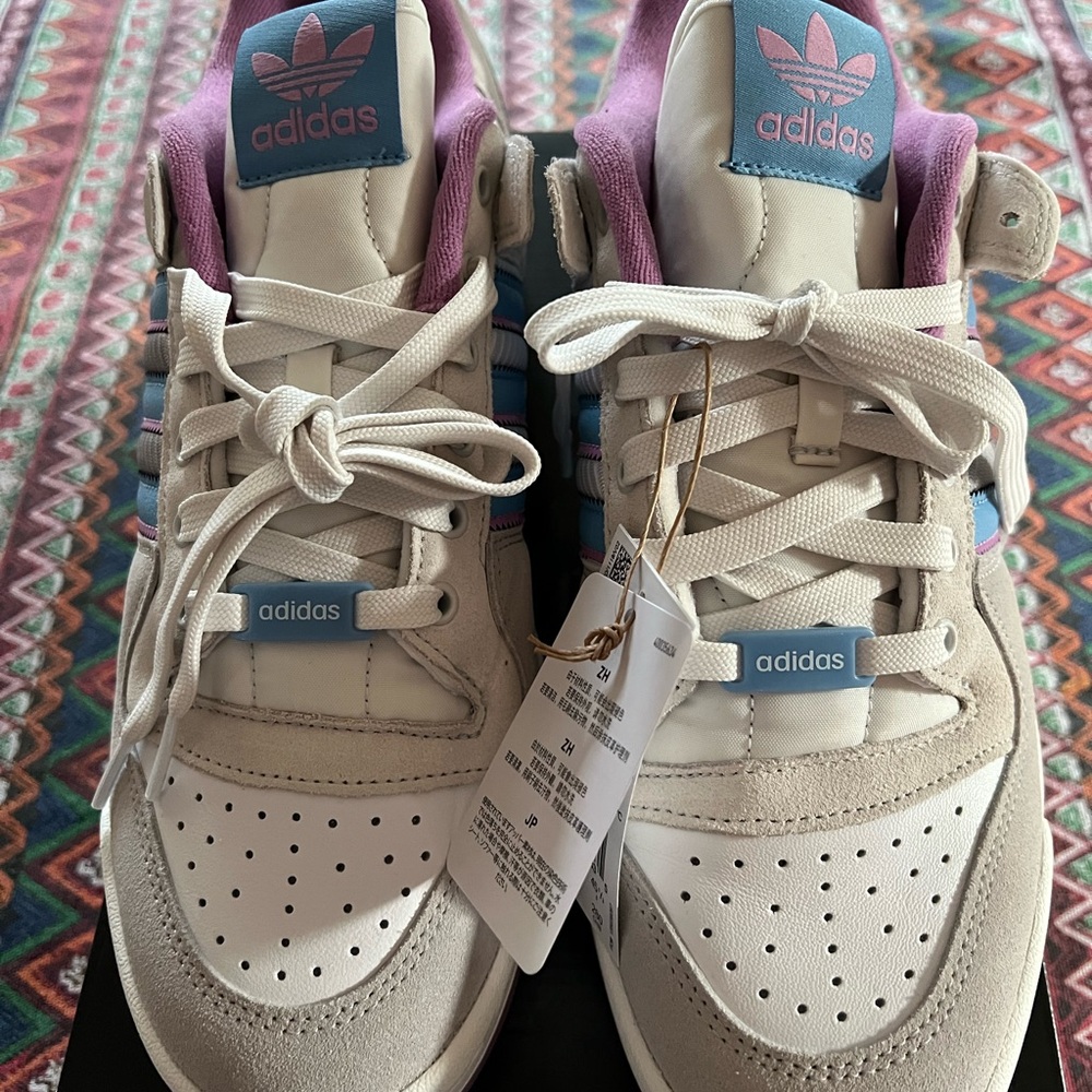 Adidas Forum 84 Low Adv Crystal Cloud White Gray Blue Purple Men's 11